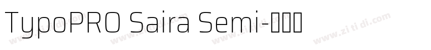 TypoPRO Saira Semi字体转换